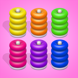 دانلود Color Sort 3D — Hoop Stack