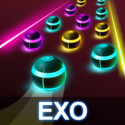 EXO Road Tiles: KPOP Colour Ball Dancing Road Run!
