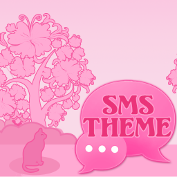 دانلود Cat Pink Theme GO SMS Pro
