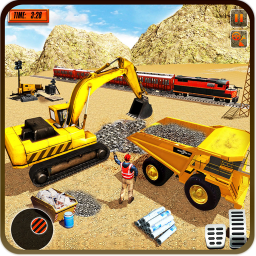 Heavy Machines Train Track Construction Simulator