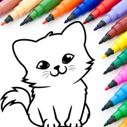Kids Drawing & Coloring Games