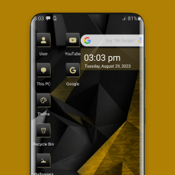 دانلود Black Gold Theme for Launcher