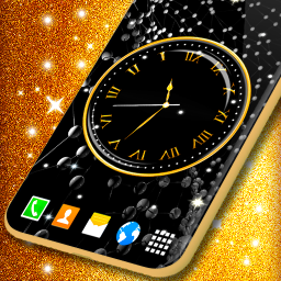 دانلود Black HD Clocks Live Wallpaper