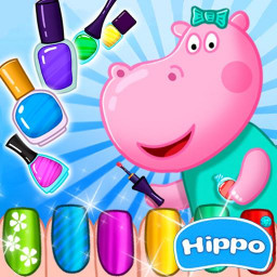 Hippo manicure: Game for girls