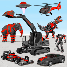 Excavator Robot War - Car Game