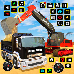 دانلود Excavator Dumper Truck Sim 3D