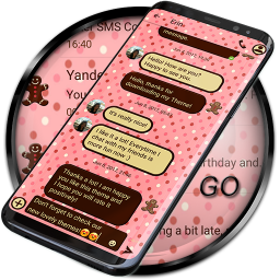 دانلود SMS Theme Love Chocolate pink