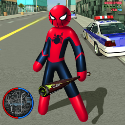 دانلود Mafia Spider Stickman Rope Hero Vegas Gangster