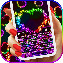 دانلود Colorful Hearts Keyboard Theme