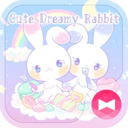 Pastel colors Wallpaper Cute Dreamy Rabbit Theme
