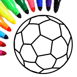Football coloring book game