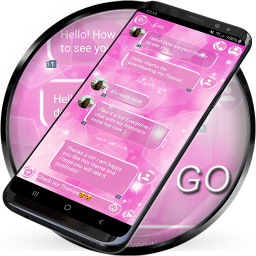 دانلود SMS Theme Sparkling Pink 2