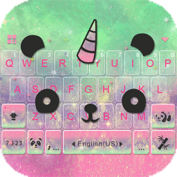 دانلود Cuteness Panda Keyboard Theme -  Cute Emojis,Gifs