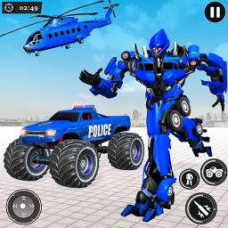 US Police Monster Robot Car