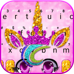 دانلود Glisten Unicorn Girl Keyboard Theme