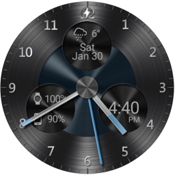 دانلود Black Metal HD Watch Face