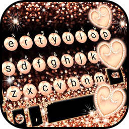 Gold Rose Pearl Luxury Keyboard