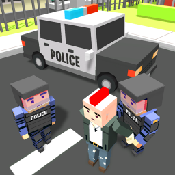 Blocky Vegas Crime Simulator:Prisoner Survival Bus