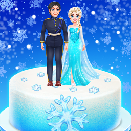 Icy Princess & Prince Cake