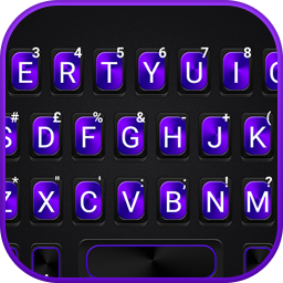 Neon Metal Business Keyboard Theme