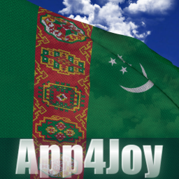 دانلود Turkmenistan Flag Live Wall