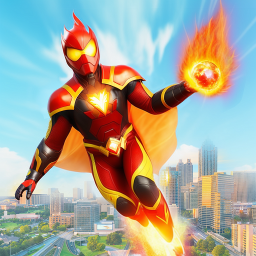 دانلود Fire Hero 3D - Superhero Games