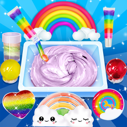 Rainbow Slime Kit – DIY Fluffy Slime
