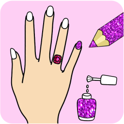 Fashion Nail Coloring Pages For Girls