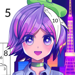 دانلود Anime Paint by Number Coloring