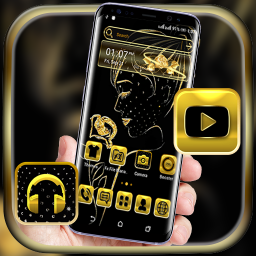 دانلود Golden Girl Launcher Theme