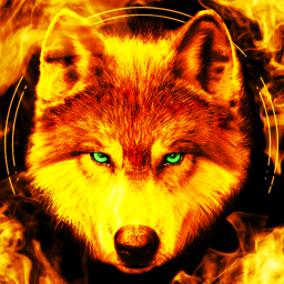دانلود Fire Wallpaper Theme Lone Wolf