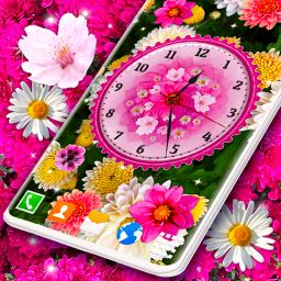 دانلود Flower Blossoms Spring Clock