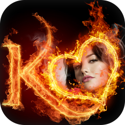 دانلود Fire Text Photo Frame