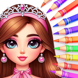 دانلود Princess Girl Coloring Games