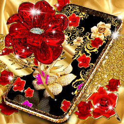 دانلود Gold rose live wallpaper