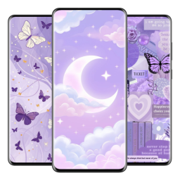 دانلود Purple Aesthetic Wallpaper