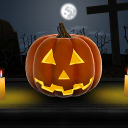 دانلود Halloween Pumpkin 3D Wallpaper