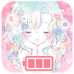 دانلود Battery widget Flowery Kiss