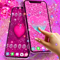 دانلود Pink glitter live wallpaper