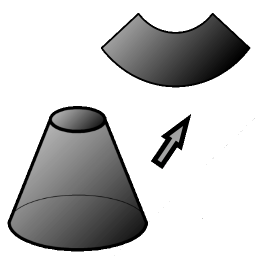 دانلود Flat pattern cone calculator