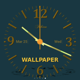دانلود Nice Night Clock Wallpaper