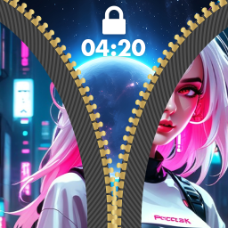دانلود Zipper Lock Screen Wallpaper