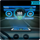 HUD Speedometer Digital: GPS, Speed Limit Widget
