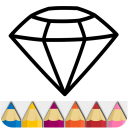 Diamond Glitter Coloring Book