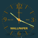 Nice Night Analog Clock Live Wallpaper
