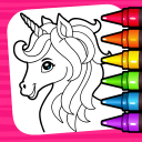 Unicorn Coloring Book & Baby Games for Girls