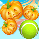 Pumpkins vs Tennis: smash & knockdown the pumpkins