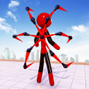 Spider Stickman Rope: Hero Man