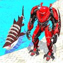 Warrior Robot Shark Game:Angry Shark Simulator App