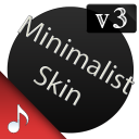 Poweramp v3 skin minimalist da